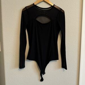 Hollister Mesh Bodysuit with Cut Out
